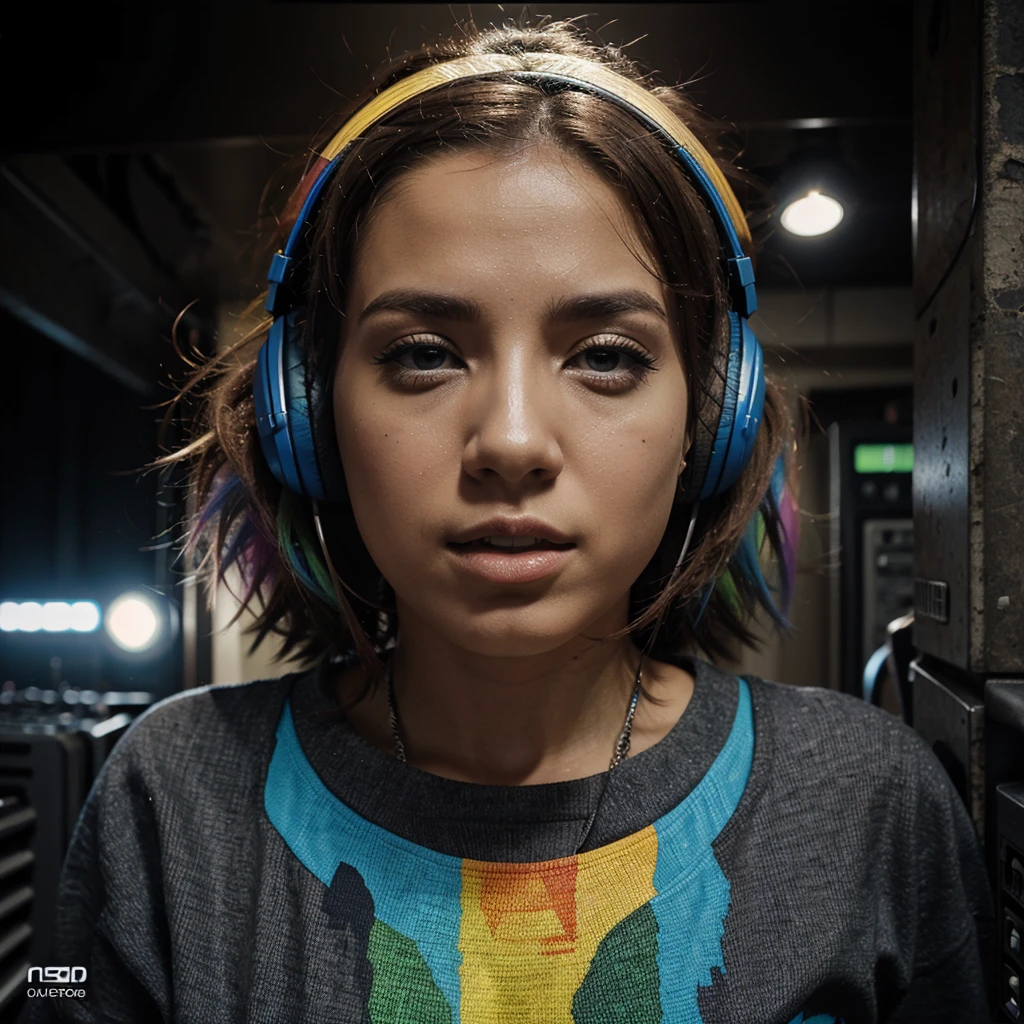 Capa colorida de cd, dubstep sound, masa de som