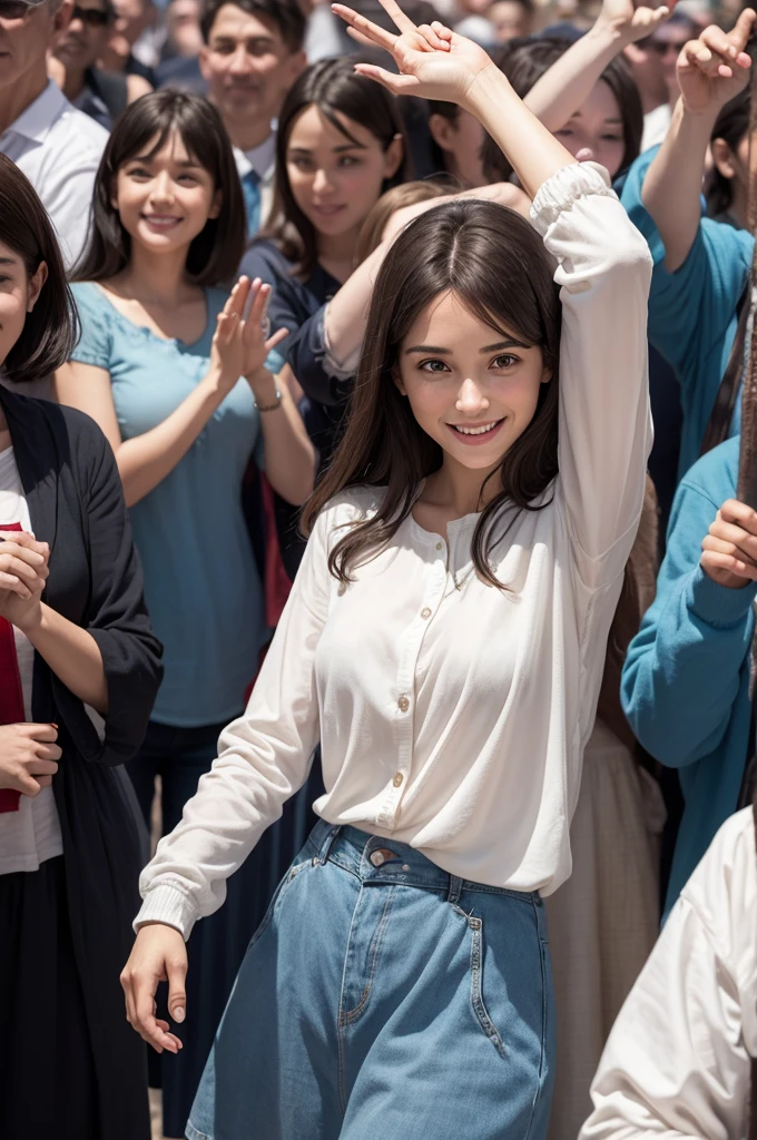 Bartimaeus Following Jesus Bartimaeus, now seeing clearly, following Jesus with an expression of gratitude and joy, while the crowd accompanies them. observation: old clothes many years ago 