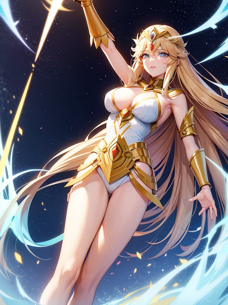 Generate the goddess Artemis from Saint Seiya