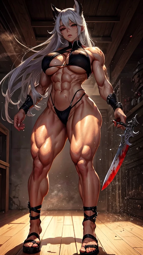 anime girl with a knife and blood on her body, gapmoe yandere grimdark, yandere, gapmoe yandere, bloody + conceptual art, shalltear bloodfallen, spraying blood, yandere. high, yandere intricate, portrait gapmoe yandere grimdark, demon slayer rui fanart, bloody, [[blood]], see Kamagurka, muscular, extremely sex, extremamente muscular, extremely large physique, pernas extremamente musculars , mais muscular, extremamente muscular, extremely large physique, pernas extremamente musculars, braços extremamente muscular, extremamente muscular, com blood, blood na roupa, mais muscular, extremamente muscular, extremely large physique, pernas extremamente musculars, full body showing, muito muscular, blood na roupa e no rosto, blood, eu quero blood, beautiful face, female face, extremely beautiful face, beautiful face, mais muscular, extremamente muscular, extremely large, pernas extremamente musculars, braços extremamente muscular, extremely large physique,