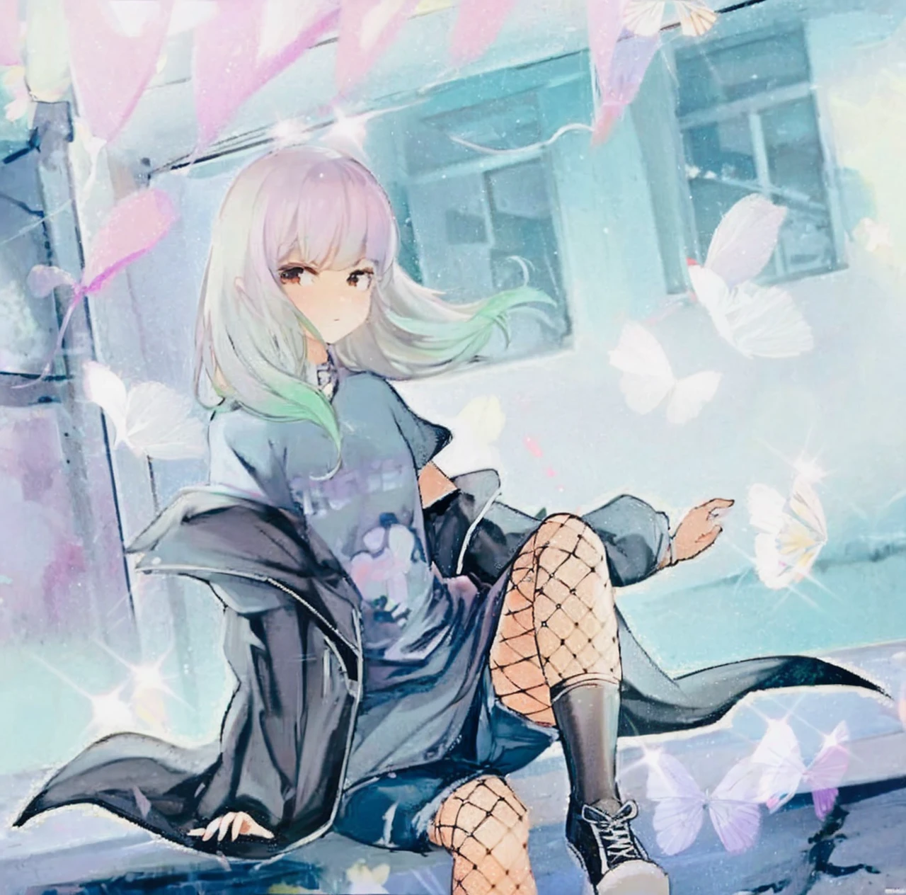 One girl