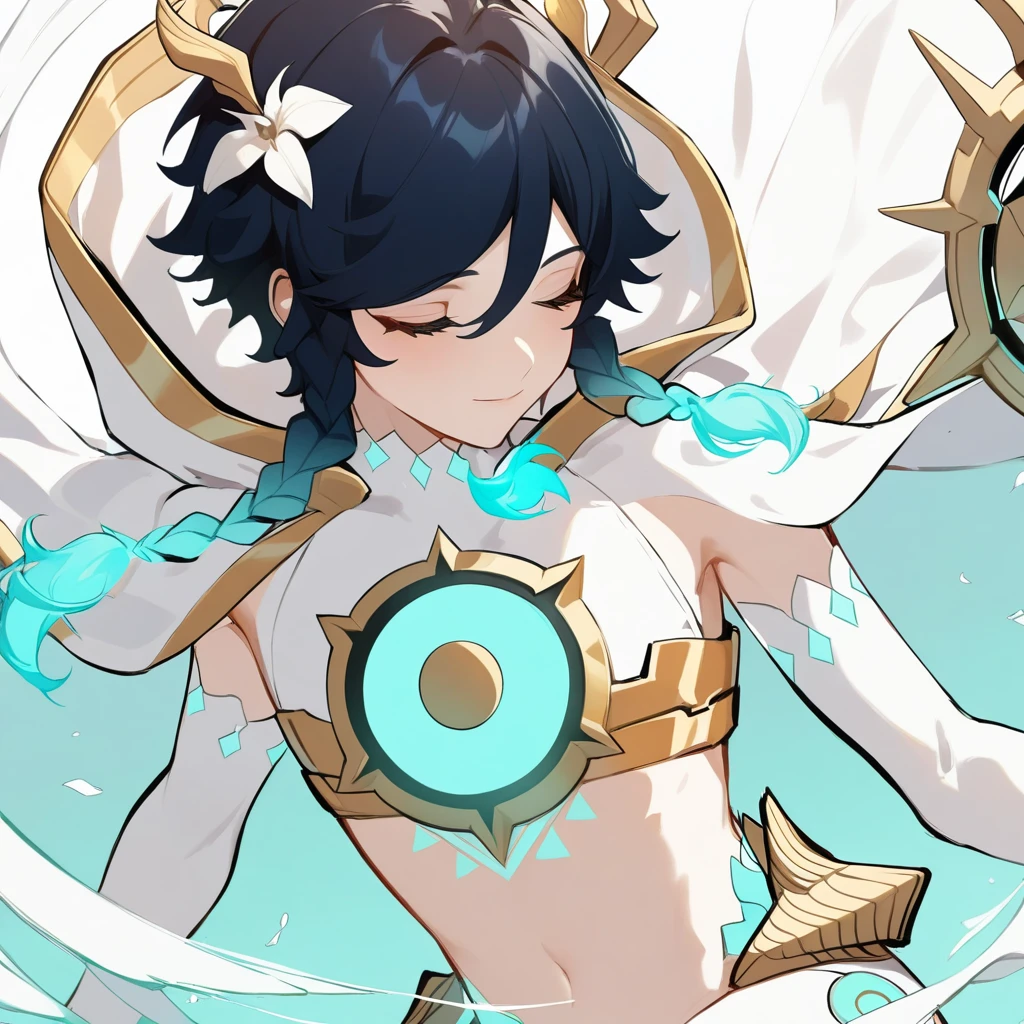 (masterpiece, best quality:1.2), 1boy,venti_\(archon\)_\(genshin_impact\)