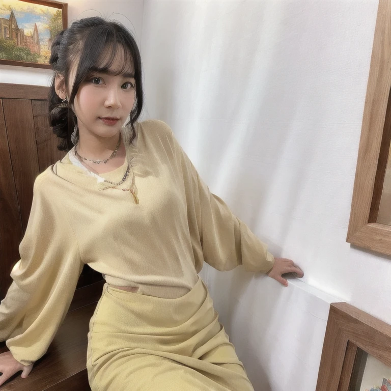 (masterpiece, best quality:1.2), realistic, photorealistic, 1girl, solo, looking at viewer