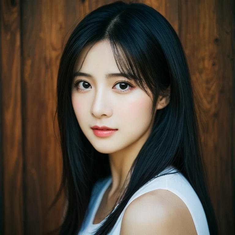 (best quality,masterpiece:1.2,realistic,photorealistic:1.37), (perfect body), beauty detailed face, beautiful black hair, perfect nose, 