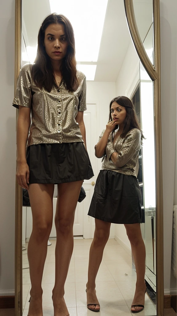 scared people: Images of people looking scared in a mirror several people scared looking in the mirror.