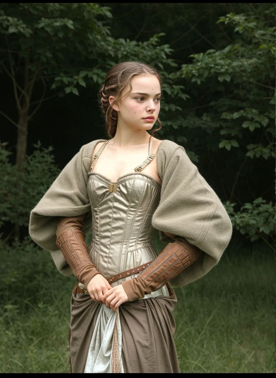 Padme in Naboo corset, high quality, solo, nsfw, no makeup