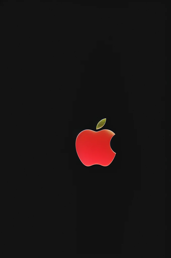 Black background with apple