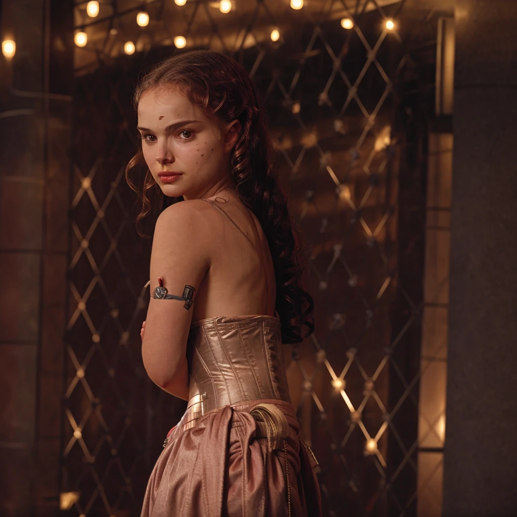 Padme in Naboo corset, high quality, solo, nsfw, no makeup