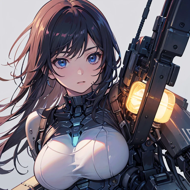 Super beautiful face, Mechanical body: 1.5, Online world background: 1.5, 19 years old, 150mm, Long Hair, Beautiful studio soft light, Vivid details, Beautiful background, Octane Rendering, 8K, Highest quality, masterpiece, An illustration, So determined and beautiful, Very detailed, CG, Unity , wallpaper, (Realistic, photo-Realistic: 1.37), wonderful, In detail, Learning, Highest quality, Official Art, Very detailed CG Unity 8K wallpaper, robot, whole body, whole body shooting, Sitting