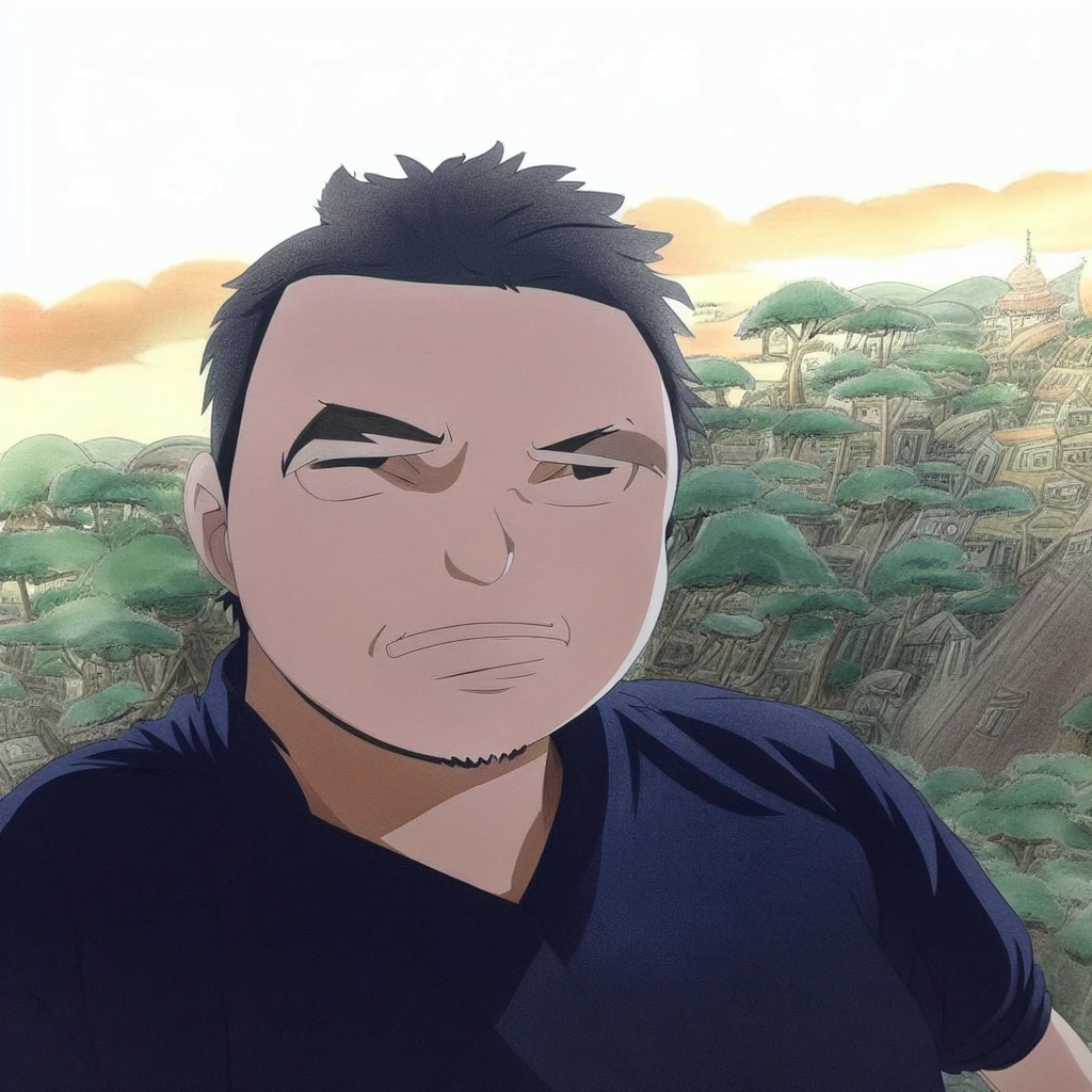 man in studio_ghibli_anime_style style