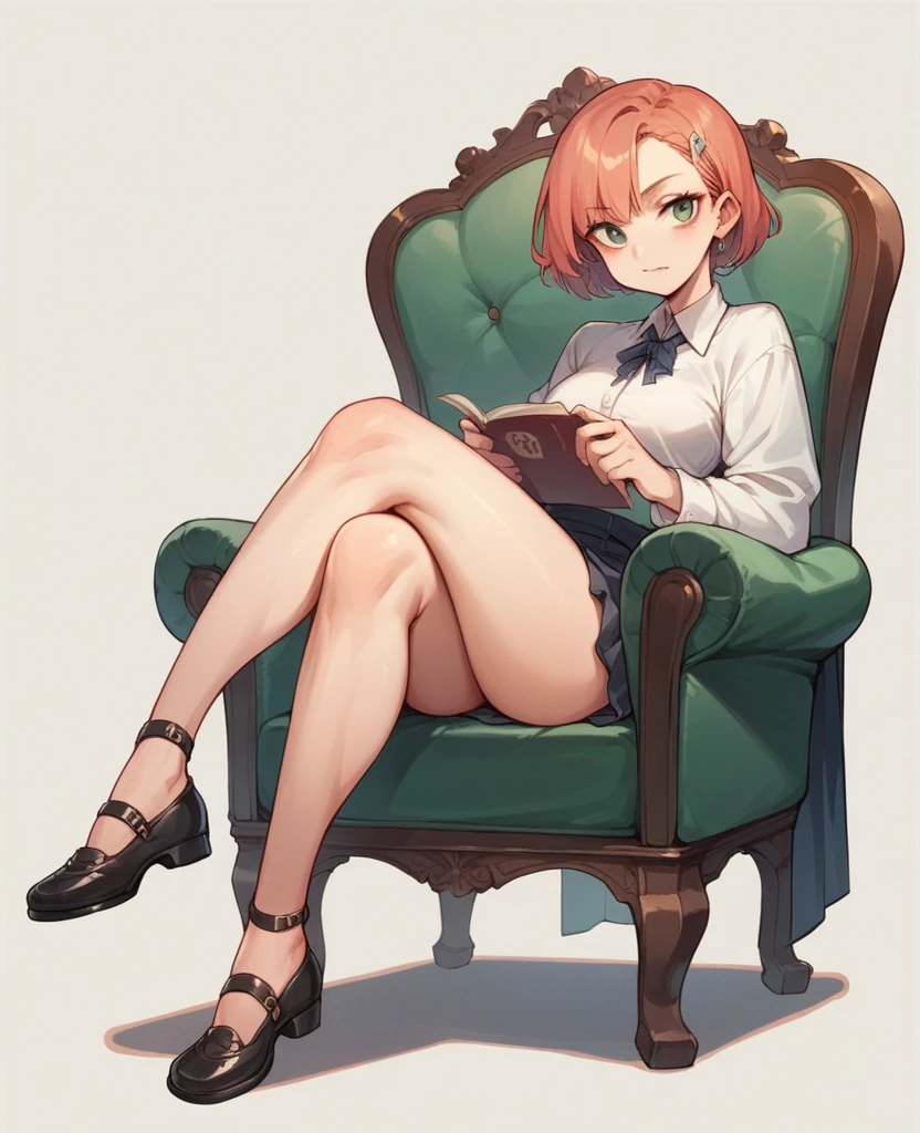 One girl,Lifeland,Sitting,Crossing your legs,Chair