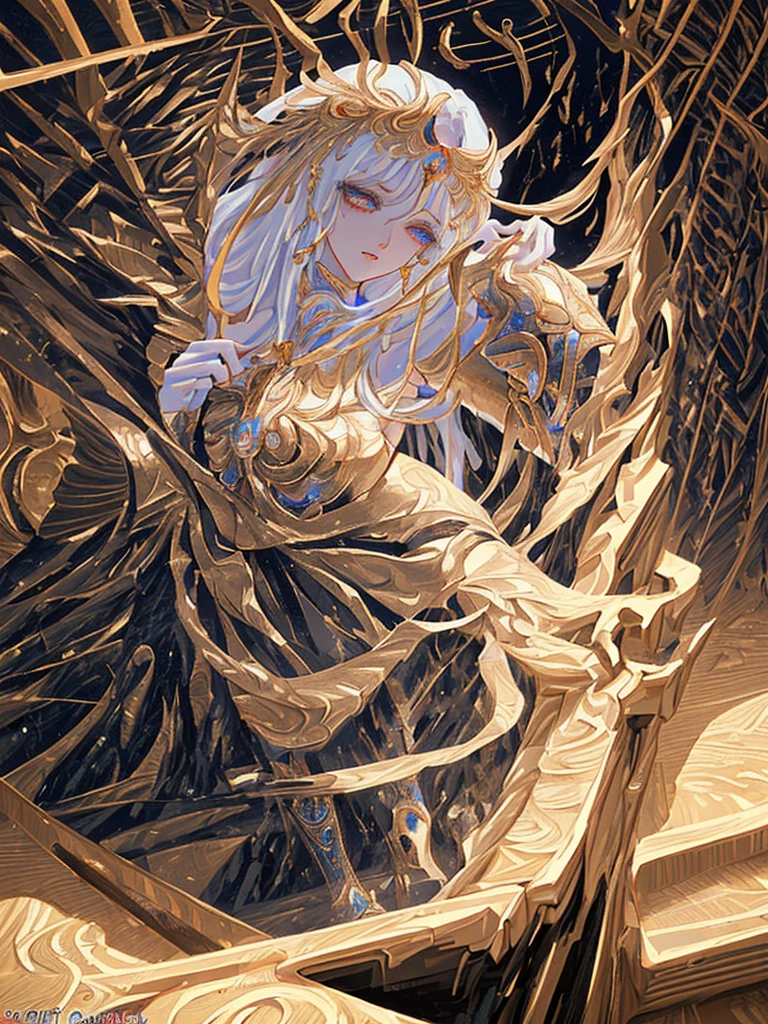 beautiful detailed eyes, beautiful detailed lips, extremely detailed face and features, goddess artemis from saint seiya, elegant clothing with goddess dress, cinematic lighting, dramatic lighting, dramatic pose, intricate details, high quality, 8k, photorealistic, hyperdetailed, masterpiece, dramatic composition, epic, fantasy, concept art style