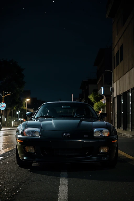 1 mazda rx-7 en la noche aesthetic