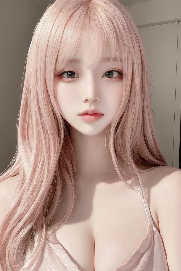 Full body images:1.2,Pink Hair、masterpiece、Highest quality、Extremely detailed 8K、Ultra HD、Very detailedな、Very detailed、Very realistic、Photo Real、Japanese、One Girl、High head rate、Beautiful realistic face、Realistic face in every detail、High detail, Realistic Hair、Beautiful and realistic hairstyles、Beautiful and realistic eyes、hVery detailed realistic eyes、Proportional eyes、HVery detailed pupils、Very detailedリアルな自然な眉毛、Very detailedリアルな唇、 Beautiful and realistic lips、Pink lipstick、Sexy lips、Realistic and well-proportioned breasts、Realistic medium sized breasts、Slim Abs、Very detailed皮膚、、Sleeveless white cable knit dress:1.5、On a university campus:1.2