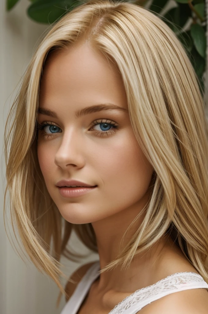 Beautiful blonde girl identical to Milly Alcox