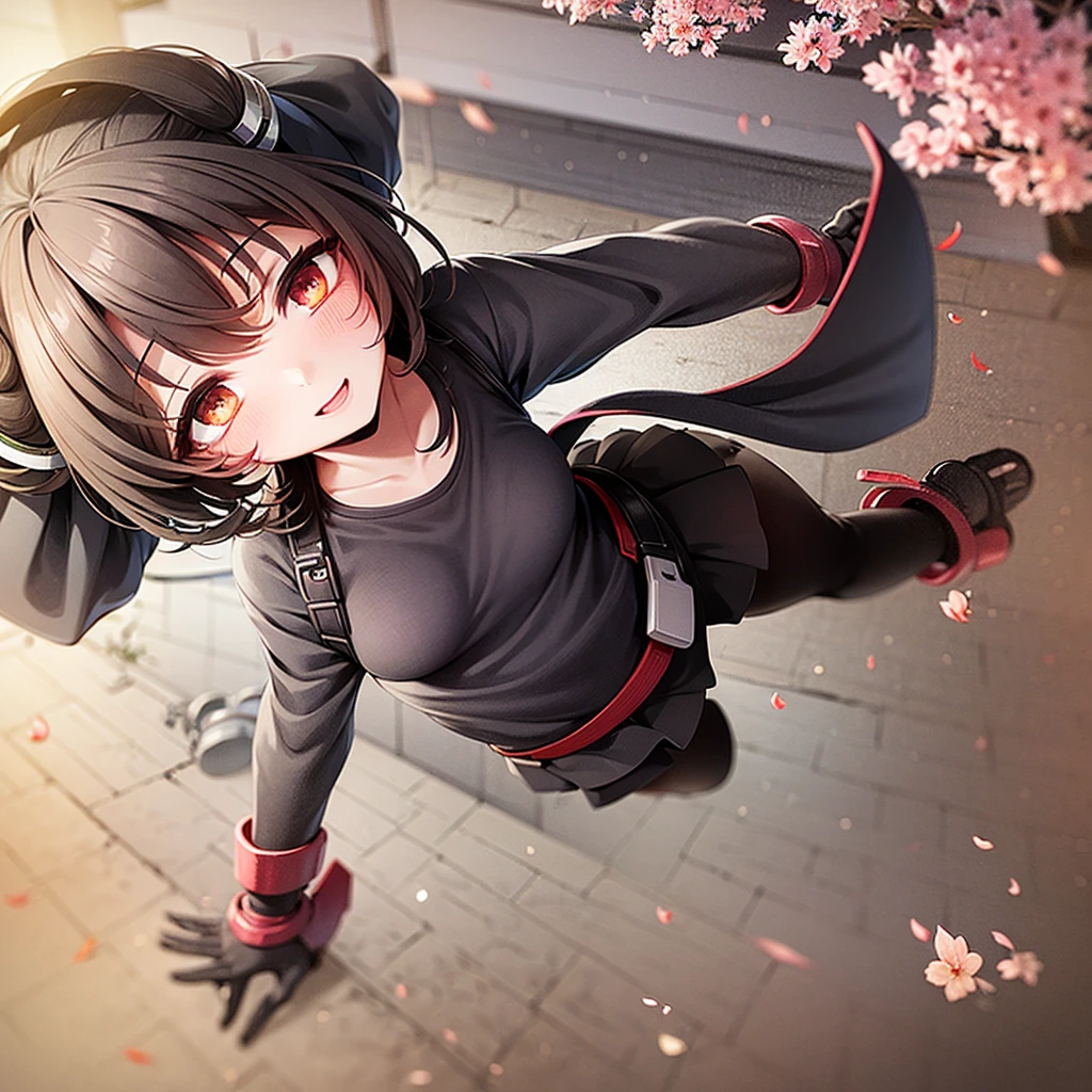 Prompt Example:
“A detailed illustration of Honami, a cyborg ninja girl, walking to school. She has brown straight hair with bangs and is wearing a short-sleeved white blouse and a beige and black checkered skirt. Her entire body, except for her face and chin, is metallic and mechanized with visible red cybernetic enhancements. She carries a school bag and has a cheerful expression. The background shows a peaceful morning scene with cherry blossom trees in bloom and the school building in the distance. The art style is manga-inspired with bold lines and detailed shading.”
Details of the Prompt:
1. Character Appearance:
• Honami, a cyborg ninja girl
• Brown straight hair with bangs
• Wearing a short-sleeved white blouse and a beige and black checkered skirt
• Entire body, except for face and chin, is metallic and mechanized with visible red cybernetic enhancements
• Carrying a school bag
• Cheerful expression
2. Background:
• Peaceful morning scene
• Cherry blossom trees in bloom
• School building in the distance
3. Art Style:
• Manga-inspired
• Bold lines and detailed shading,