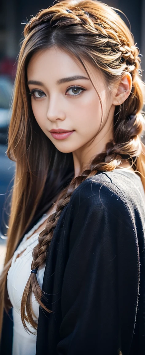 25-year-old Caucasian female、Dark Blonde、blue eyes、Long Hair、Hair set、Her hair is loosely braided、It&#39;s about shoulder-length.、smile、Wrist Accessories、A slim but well-proportioned muscular body、smile、Large Breasts、Wearing a dress、Wear a cardigan over a jacquard dress、I&#39;Iはゆったりしたスカートを着ています、smile、tall、Wearing Sandals、I&#39;Iは近くのスーパーで買い物をしています.、Push Cart、nude、 (((( M-shaped legs, please look )))), (Show me your legs spread wide: 1.5), Real nipples, real open, Browsing Caution,