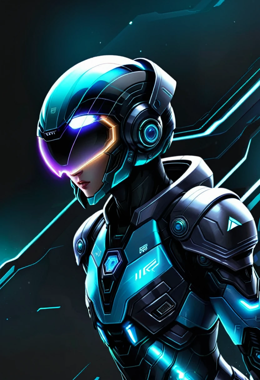 a close up of a space craft pilot in a ultra futurist mecha holding an helmet, concept art inspired by Theodore Major, featured on zbrush central, full body, holography, streamlined neon mecha, samus aran bioorganic varia mecha, samus, mjolnir armor from halo infinite, sci - fi suit, science fiction suit, starcraft 2 videogame character, hq 4k phone wallpaper