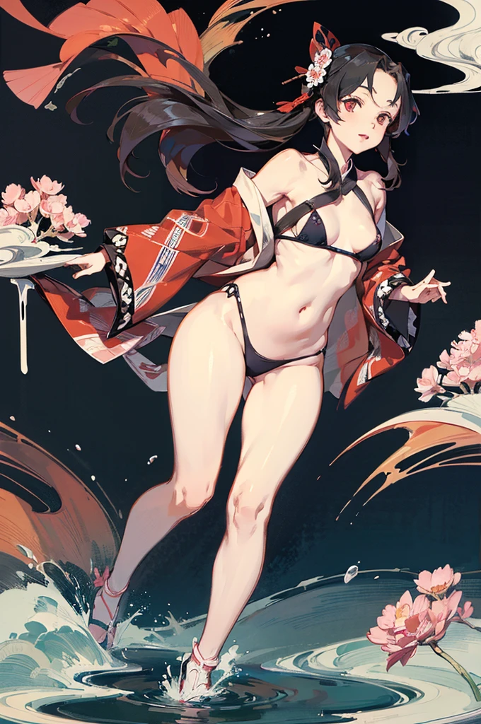 {{{ukiyo-e_style}}},{{flat_style}},{Simple_color},{{{masterpiece}}},{katsushika_Hokusai},length_hair,hair_flower,{{black_hair}},red_eye,red_null,{Chinoiserie},{{{Highest_quality}}},kimono,{{非常To詳細な}},{shape},Maple_leaf_Flight,{{一人of女性}},{{{alone}}},{{of_Very To_delicate_ofd_beautiful}},blofk_stare,close_To_audience,{Wind},{Flight_splash},{Flight_flower弁},Wind,((背中To大きなタトゥー)){Gorgeous ofd rich graphics}((Undressed kimono))((Big Ass))((彼女は背中To大きな蝶ofタトゥーを入れている))((black thong))