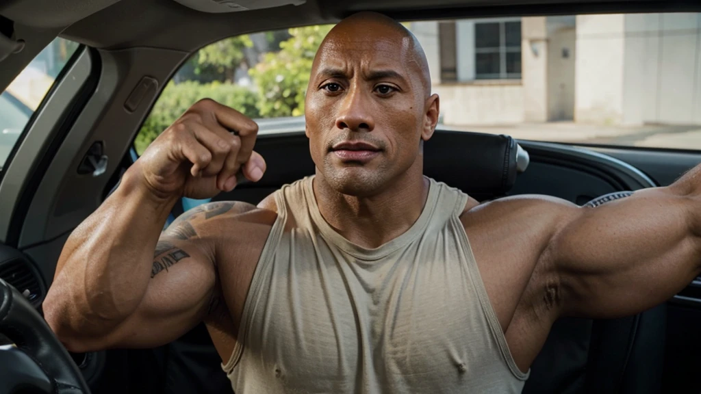 dwayne johnson actor have a riffle