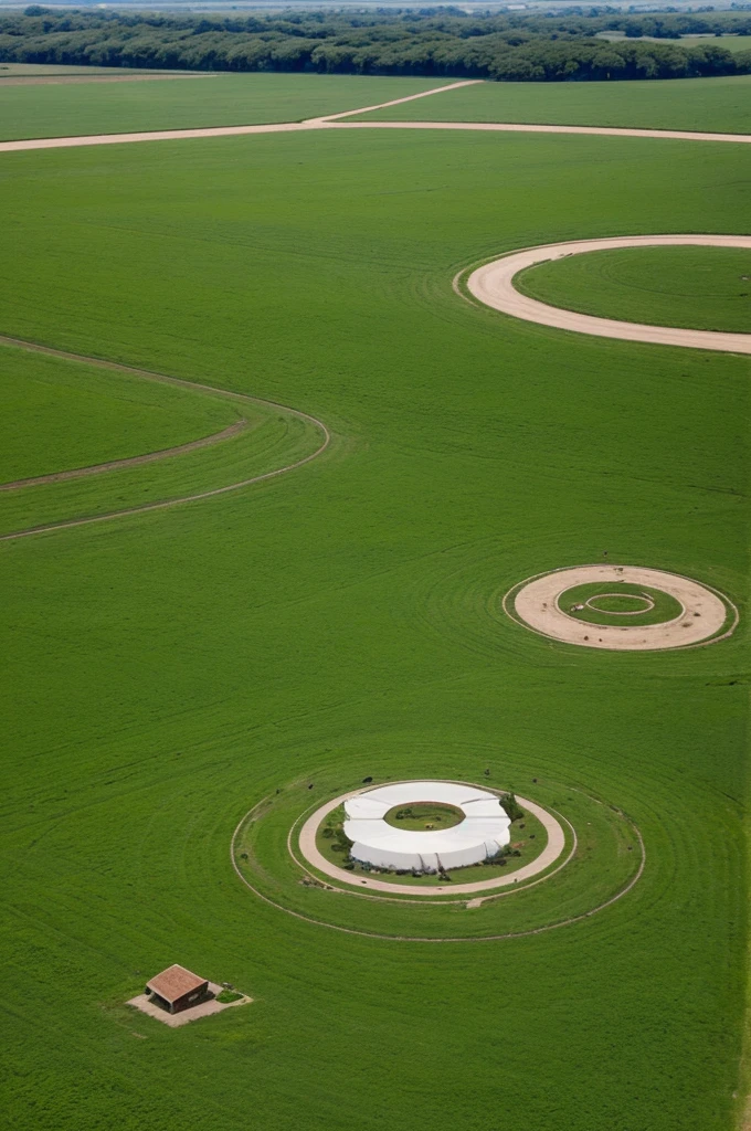 an image that has the following: a circle and in the middle of the circle 3 dairy cows, at the bottom of the circle, that has like a ribbon and on that ribbon is the name FINCA BUENOS AIRES