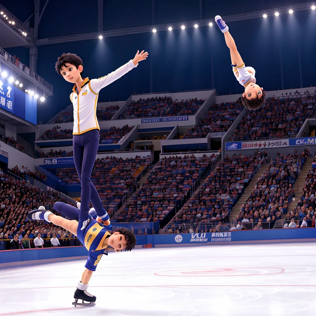 Yuzuru Hanyu performs in front of a packed skating ring Yuzuru Hanyu on the ring1Be a person