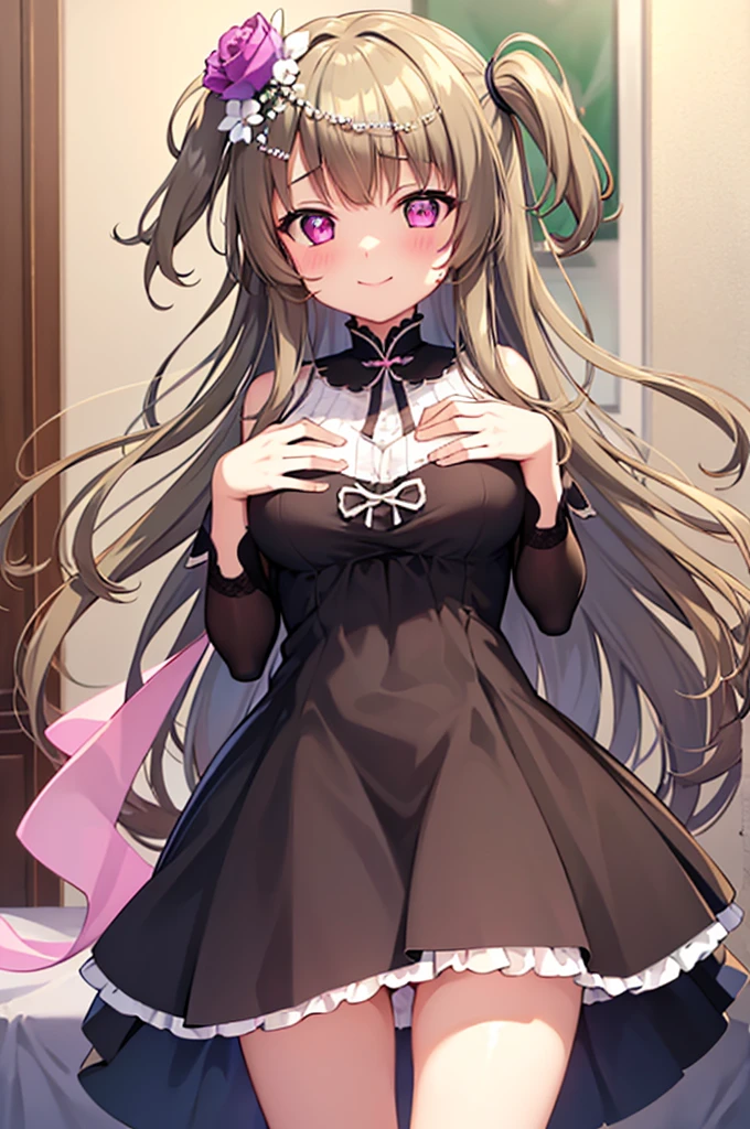 Himari Meimei, masterpiece, Voluptuous thighs, 8-year-old, gigantic breasts, {1 Girl}, Cute shy smile, Highly detailed glowing purple eyes, {{{Completely naked}}}, Browsing Caution, nsfw, Spread your legs wide, Showing off pussy, Cum in pussy, Pussy juice, Detailed childish pink vagina, No clothes, Fine pink nipples, In a luxury resort hotel bed, Fuck a boy, no panties, 困り眉, open legs, focusing vagina