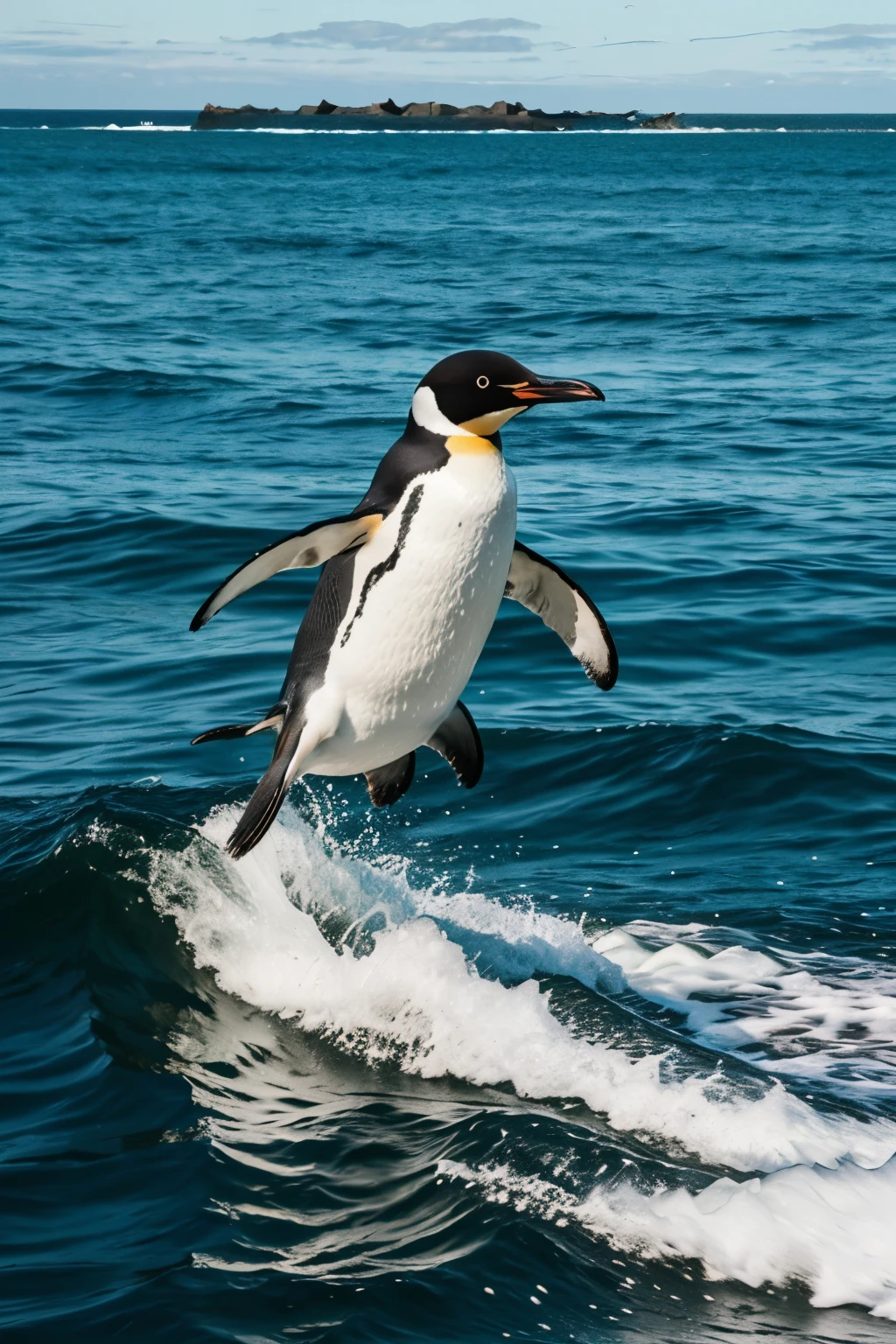 an aquatic jet that is a penguin