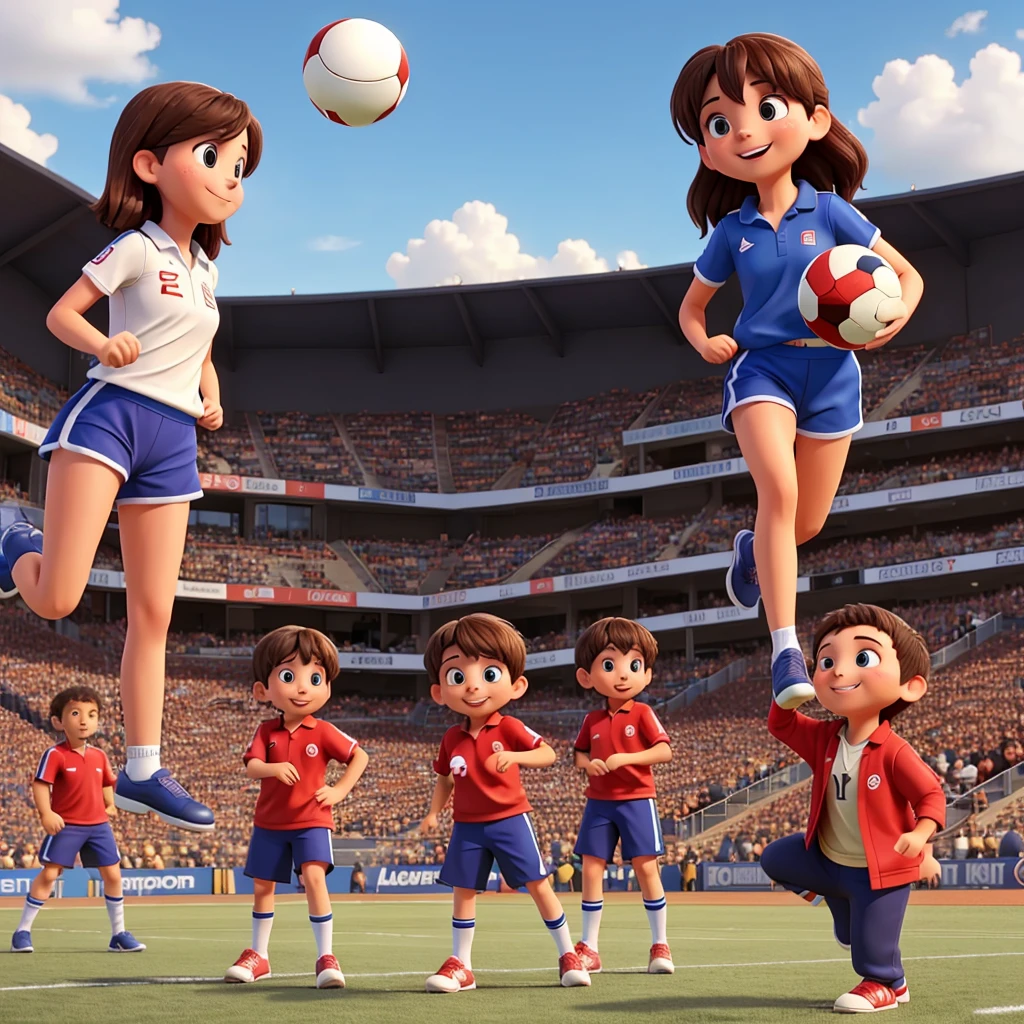 Everyone enjoying various sports