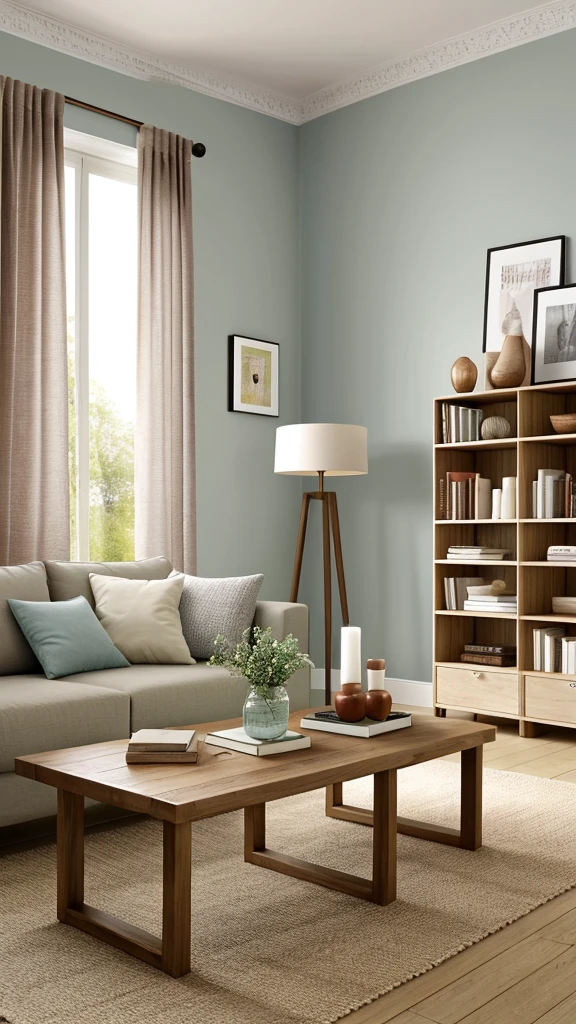 ### Furniture 1. **Sofas and armchairs**:
- Creme
- beiges
- Cinza claro
- Tons de light brown 2. **Coffee table**:
- Madeira natural
- oak tree
- Nogueira
- Pinho
### Fireplace - Gray stone - Red brick - Rustic wood
### Lighting 1. **Fixtures**:
- Antique bronze - Brass - Warm white 2. **natural lights**:
- Light tones such as white and beige for the curtains
### Decoration 1. **fabrics**:
- Neutral tones: beiges, ivory, light gray
- Padrões florais: soft green, pink pastels, light blue - Checkered patterns: dark red, sea blue, dark green 2. **natural elements**:
- olive green
- Verde musgo
- maroon terra
3. **artistry**:
- Wooden frames: oak tree, walnut - Natural themes: verde floresta, Sky blue, brown earth
### Decorative objects 1. **Handcrafted pieces**:
- Mud tones: terracotta, reddish brown - Wicker: beiges claro, light brown 2. **Books and magazines**:
- Various colors, but with a predominance of neutral and earthy tones
### General tones and colors - Earth tones: maroon, ocher, terracotta - Soft greens: olive green, moss green - Warm colors: Burnt red, orange earth, mustard yellow - Neutrals: beiges, creme, light gray .