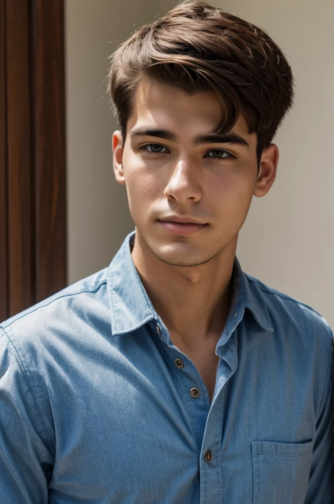 22 year old boy, face facial to chest