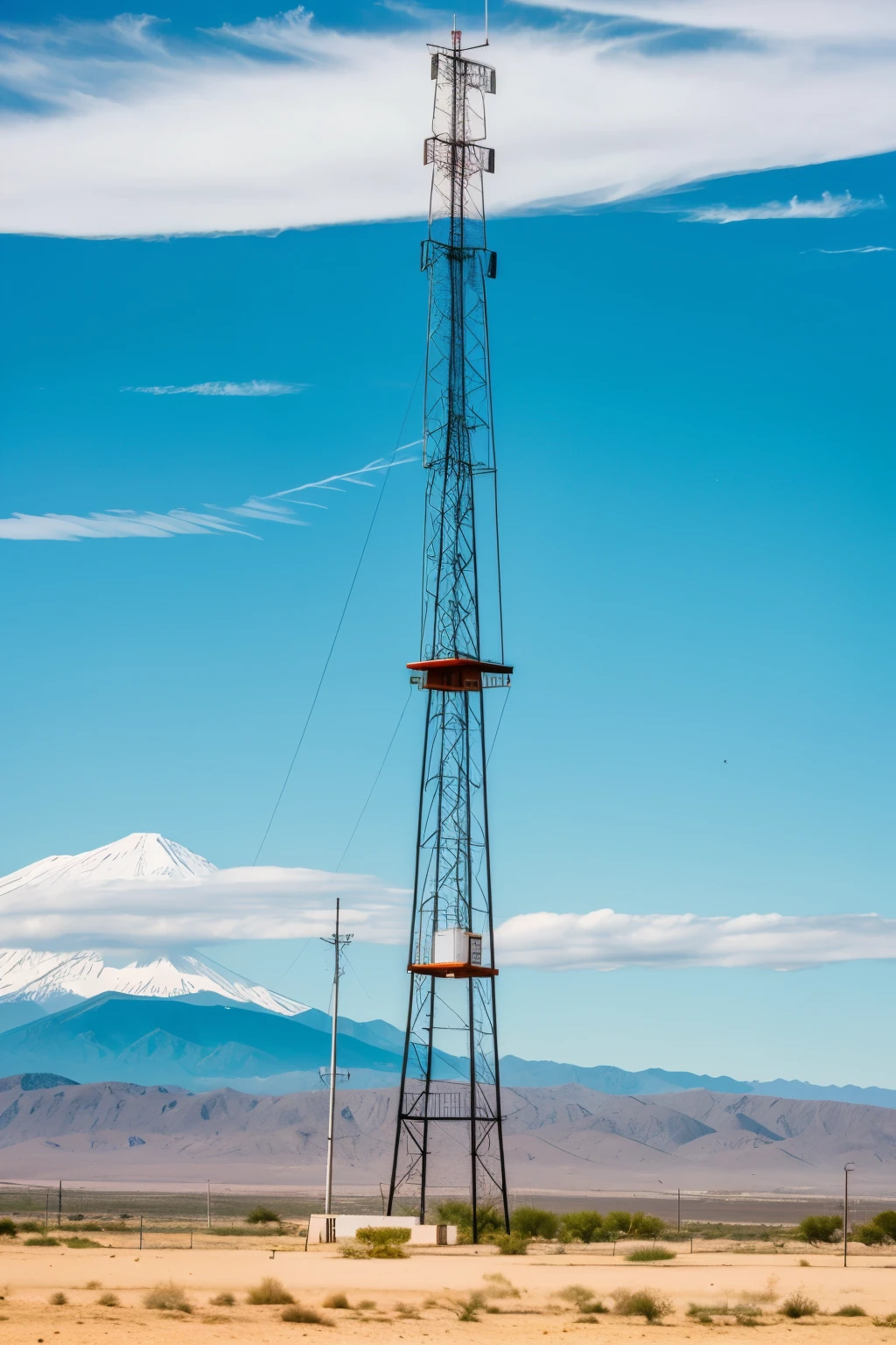 I want an image that comes out of an amateur radio tower , With the acronym CD1ABK arica chile