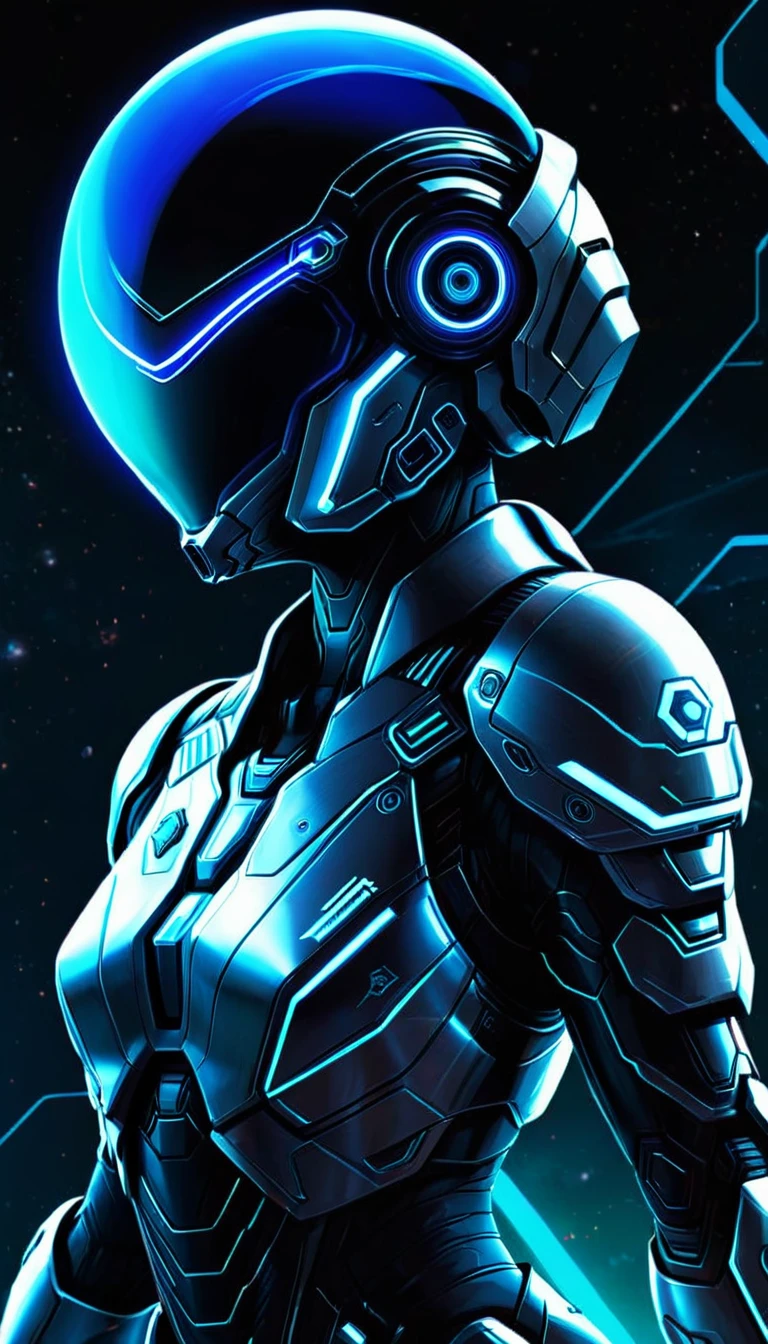 a close up of a space craft pilot in a ultra futurist mecha holding an helmet, concept art inspired by Theodore Major, featured on zbrush central, full body, holography, streamlined neon mecha, samus aran bioorganic varia mecha, samus, mjolnir armor from halo infinite, sci - fi suit, science fiction suit, starcraft 2 videogame character, hq 4k phone wallpaper