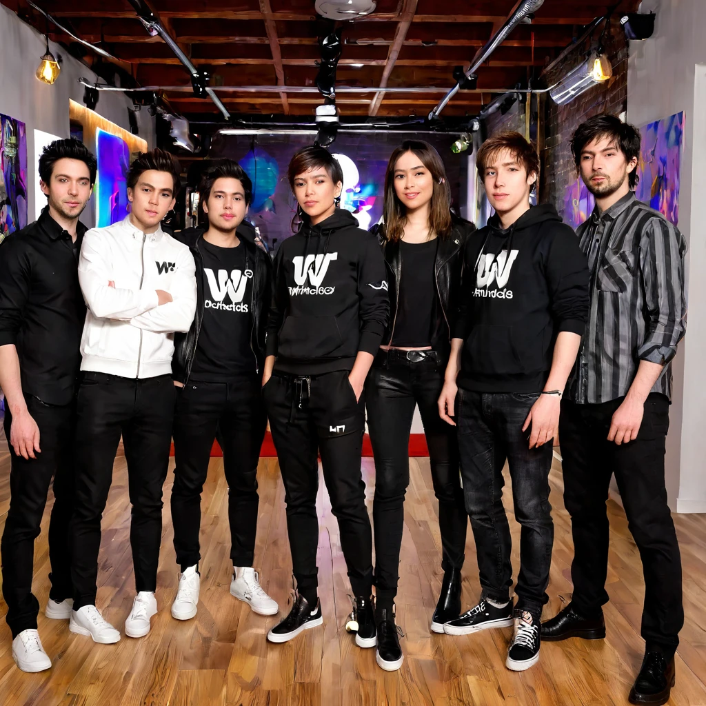 medium shot of w3dn3sday posing