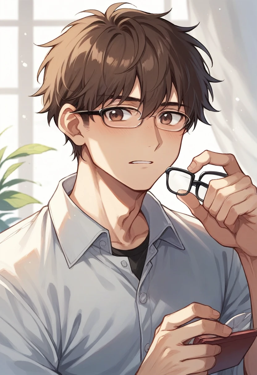 Tomioka and I Isabella have wavy brown hair and brown eyes I wear glasses and he and I are getting married