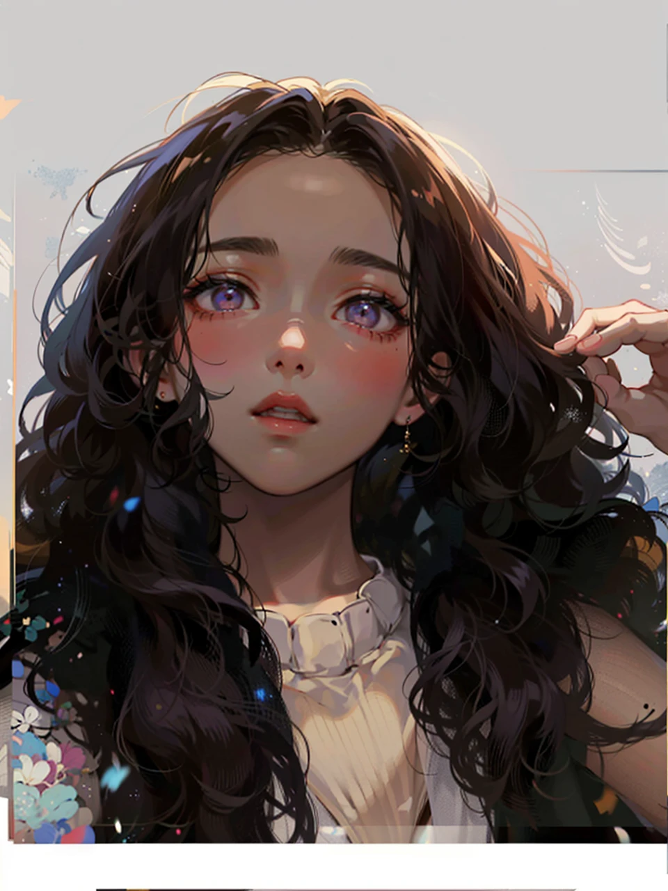there is a woman that is looking at herself in the mirror, young lovely Korean faces, Soft portrait shot 8 K, Gorgeous young Korean woman, Beautiful young Korean woman, portrait of female korean idol, wan adorable korean face, jaeyeon nam, beautiful Korean women, young cute wan asian face, 8K Artgerm bokeh, cute korean actress