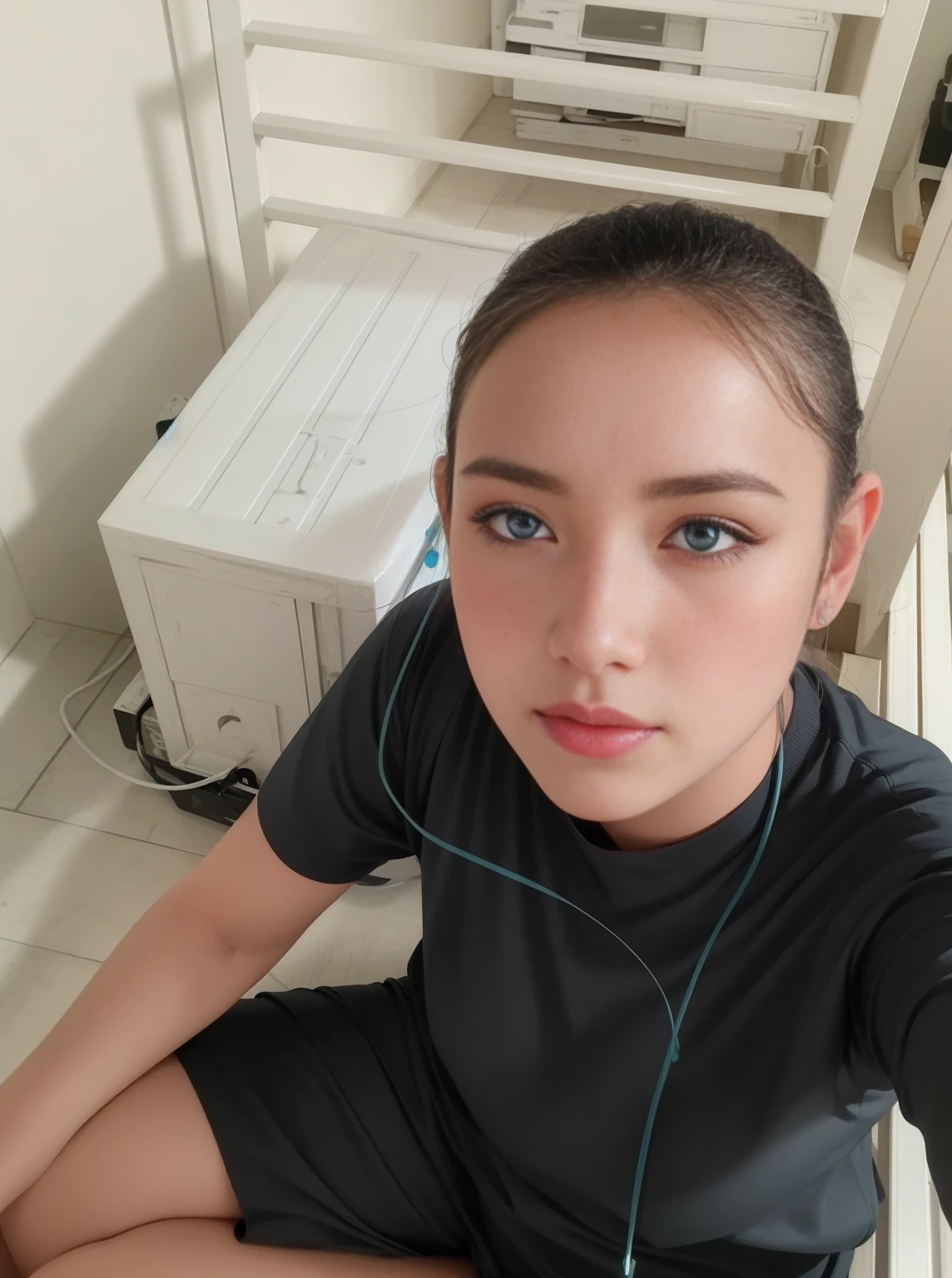 Beautiful big breastokeh), indoors, detailed luxury living room, gentle and charming beautiful goddess, Korean(kpop-idol), solo, necklace, oval face, double eyelids, smart, good hands, good feet, Natural, (from below angle), (glossy skin:1.05), ((low angle)), Perfect figure, (64k, UHD, RAW photo, best quality, masterpiece:1.4), (realistic, photo-realistic:1.37), ultra high res, photon mapping, radiosity, physically-based rendering, professional soft lighting, blue eyes, purpel hair