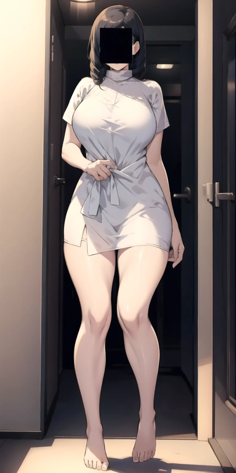 Mei mei , standing naked