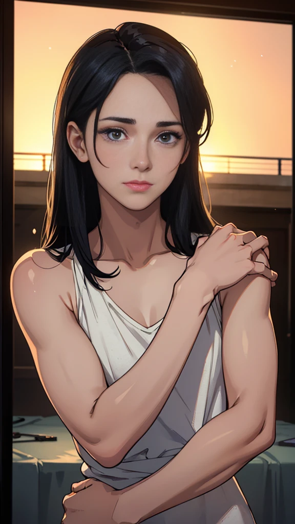 masterpiece, ((Beautiful Boy)), ((logic)), ((High resolution)), RAW Photos, The veins in his arms are visible, Perfect limbs, Beautiful double eyelids, Depth of the written border, Cinema Lighting, Delicate depiction of hair, (good looking), Familiar, There's no one here, Beautiful Nose, Observe the audience, ((首logicまで少しカールした黒のショートヘア)), (Wearing a sweaty shirt), Low Rise Men's'boxer shorts, ((Shiny, Hairless muscle)), Simple modern room, smile, Very beautiful and pretty face