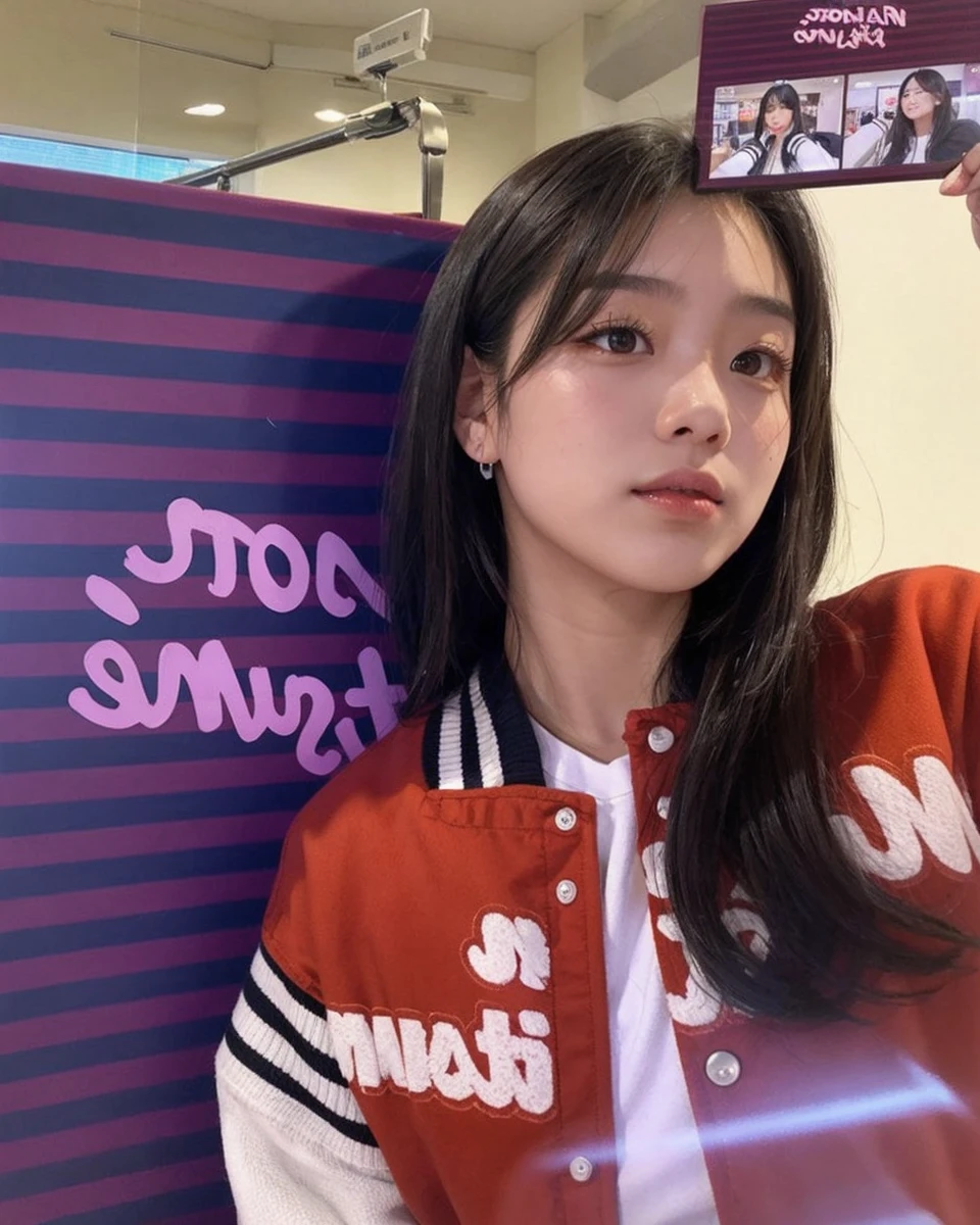 an Asian girl in the room
