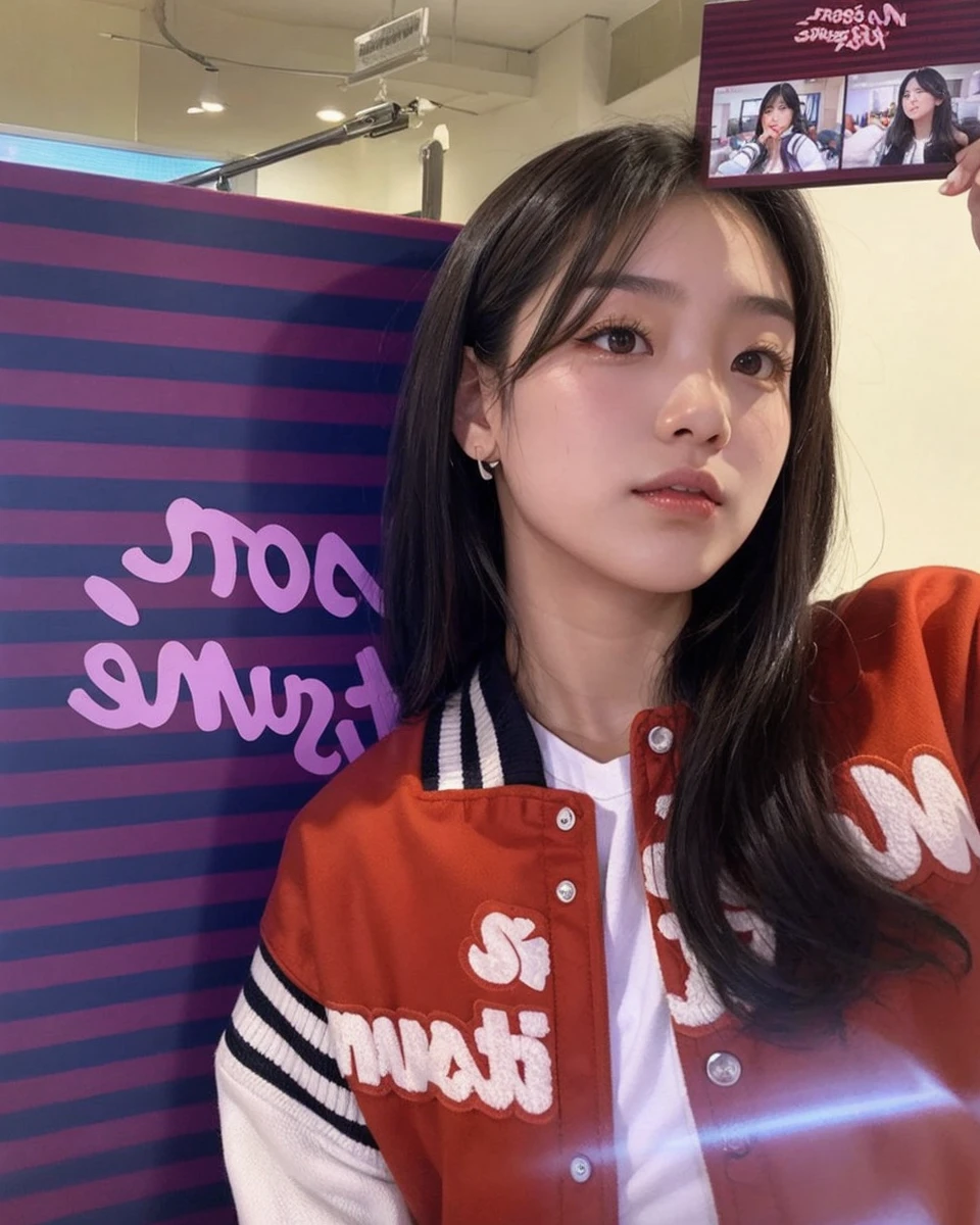 an Asian girl in the room