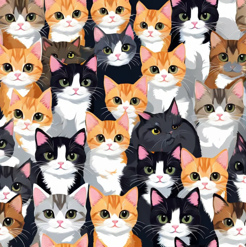 Lots of cute cats