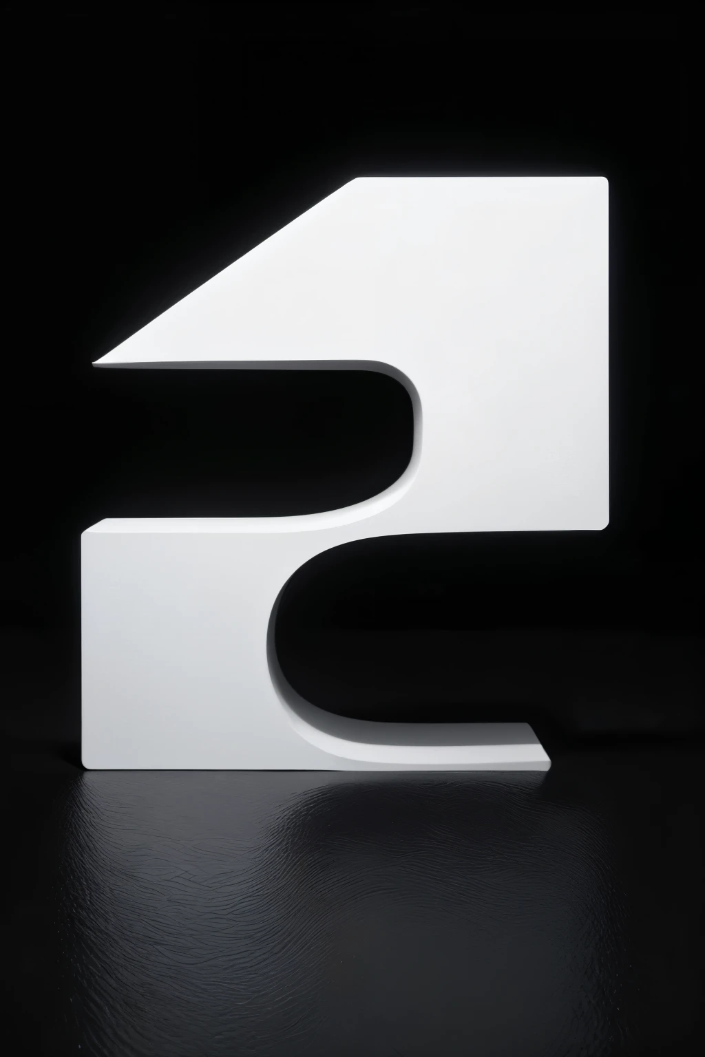 Letter SR in white color with black background made with modern design