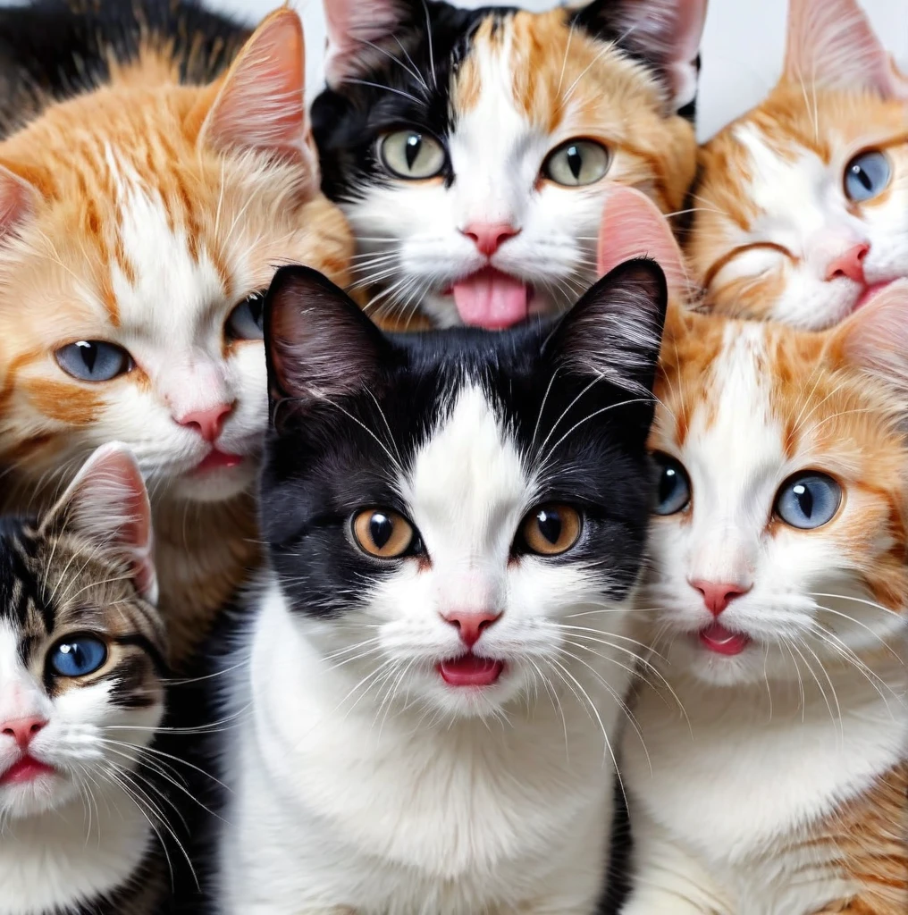 Lots of cute cats、Cat sucking