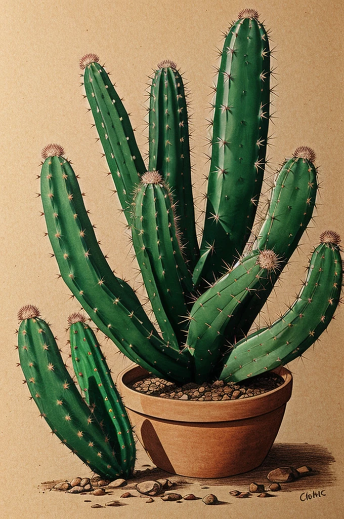 cactus drawing