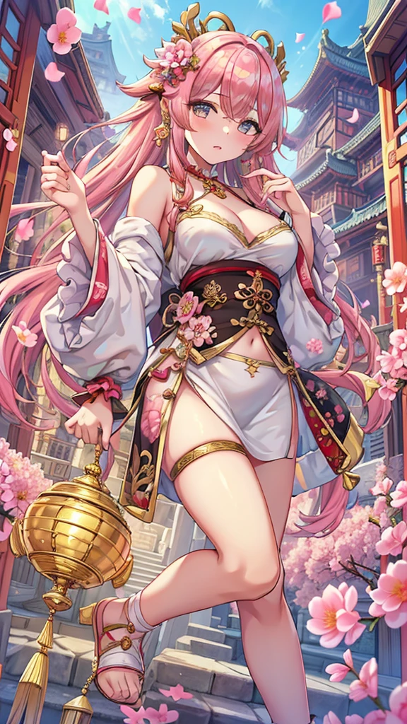 (((vulgarity shop))),(super huge gigantic breast:1.4),Rainbow-coloured samurai girls
