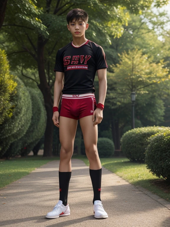 teenagers , young , light-skin , wearing an dark red sexy underwear, tmasterpiece,k hd,the feet,Transparent sports vest,semi transparent,black long socks,The barefoot , red colour , handsome and cute , extreme cute boy , white skin , dark red underwear boxers shorts , extremely tall and cute boy ,oppa model , handsome model , full body , dark red boxers underwears short shorts , black socks , white light-skin , Chinese model , young boy , white skin , handsome and extremely cute , red boxers underwear shorts , long black socks , handsome model , at the park , jogging , model oppa , long legs , jogging , running , high knee black socks ,black long socks , stand up , extremely tall , extremely high , red underwears , red sports underwear , long black socks , clean and white legs , Chinese model , extremely long legs , looking at the camera , clean and white thigh , heavy bulge , kid face , baby face , wearing jacket , red underwears boxers , light and white skin , Chinese model,high school boy , chinese handsome face , korean handsome face