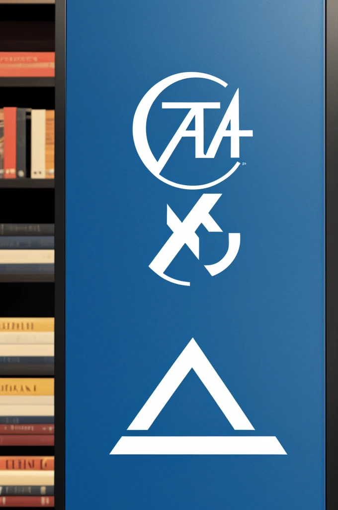 Logo for a technology and book store with the at symbol
