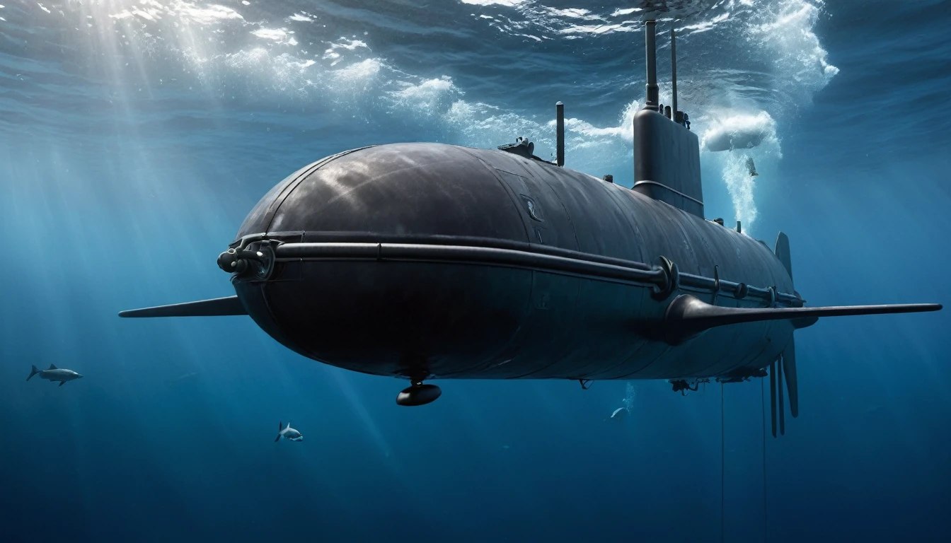 Kraken Submarine 2010-2024
Propulsion: Advanced nuclear reactors, anaerobic propulsion (AIP) systems for conventional submarines.
Detection Technology: Side-scan sonar, state-of-the-art passive detection systems.
Weapons: High-speed torpedoes, cruise missiles with stealth capabilities, smart naval mines.
Communication: Encrypted satellite communication networks, long-range underwater communication.
Construction Material: Stealth materials and advanced composites.
Additional Capability: Reinforced structure and specialized navigation systems for frozen waters.