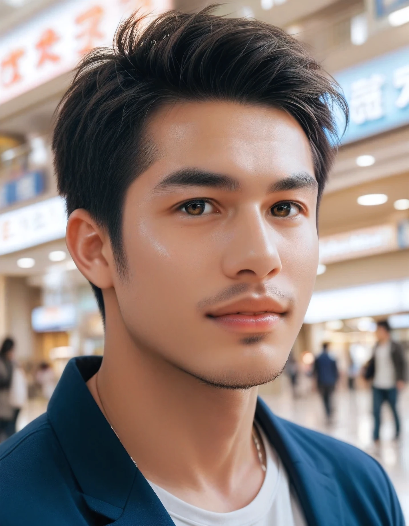 score_9, score_8_up, score_7_up, rating_save , Realistic handsome Japanese men , mall